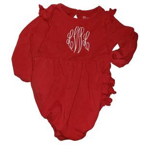 Ruffle Butts Size 6-12 Months Monorammed with the Initials LLW